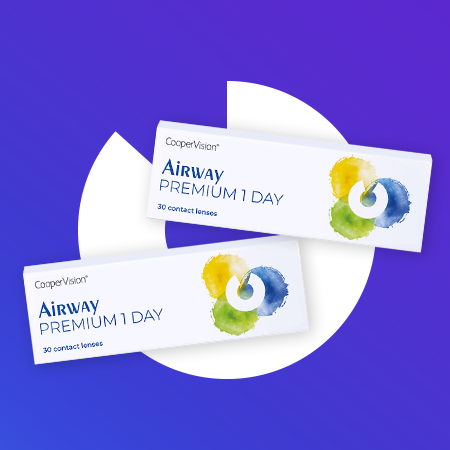 +10 линз  Airway  Premium 1 Day  в подарок!